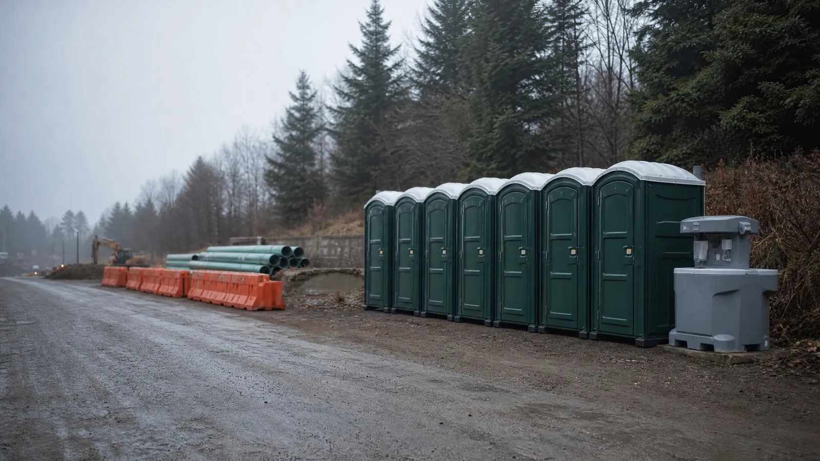 Restrooms for festivals, weddings, and community events portable sanitation setup