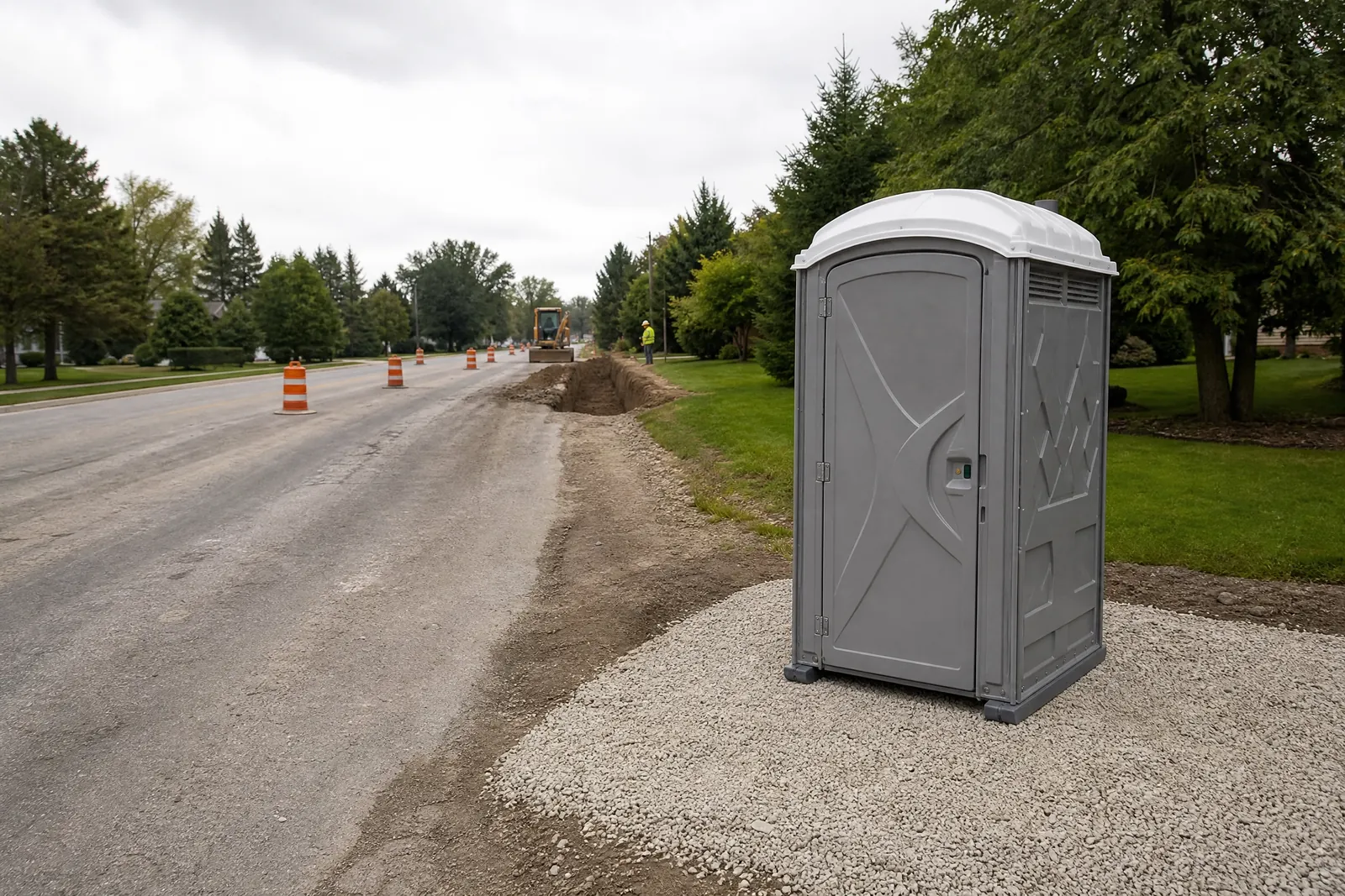 Elevated comfort with restroom trailers portable sanitation setup